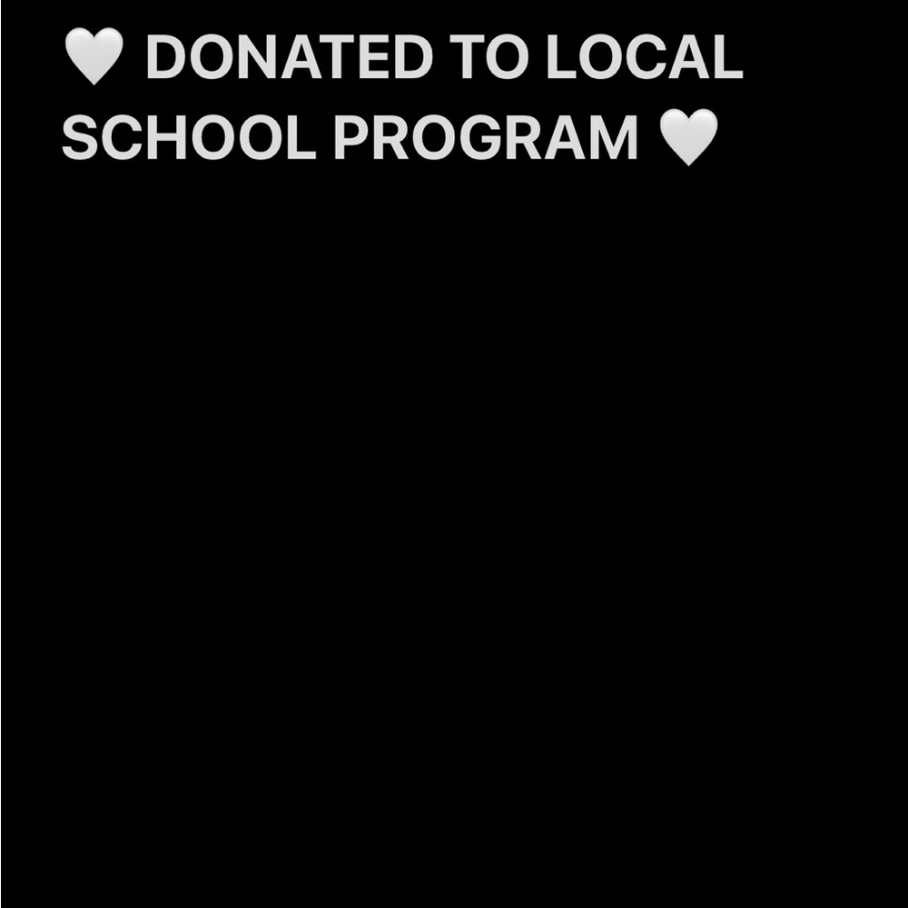 Following Items donated - no longer for sale